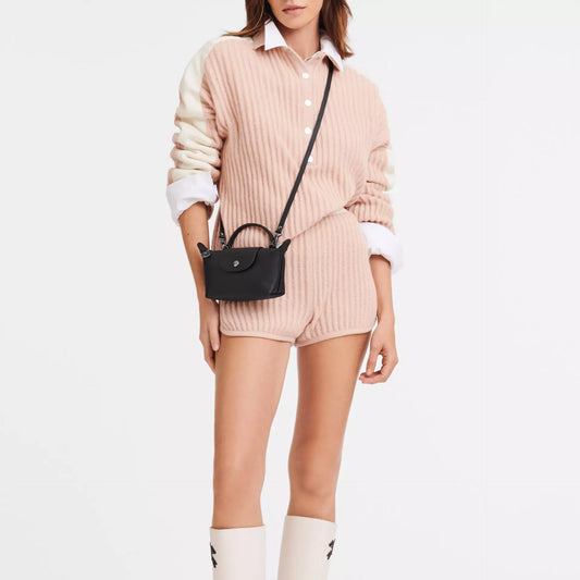 MINI BOLSO DE PIEL LONGCHAMT | BLANCO
