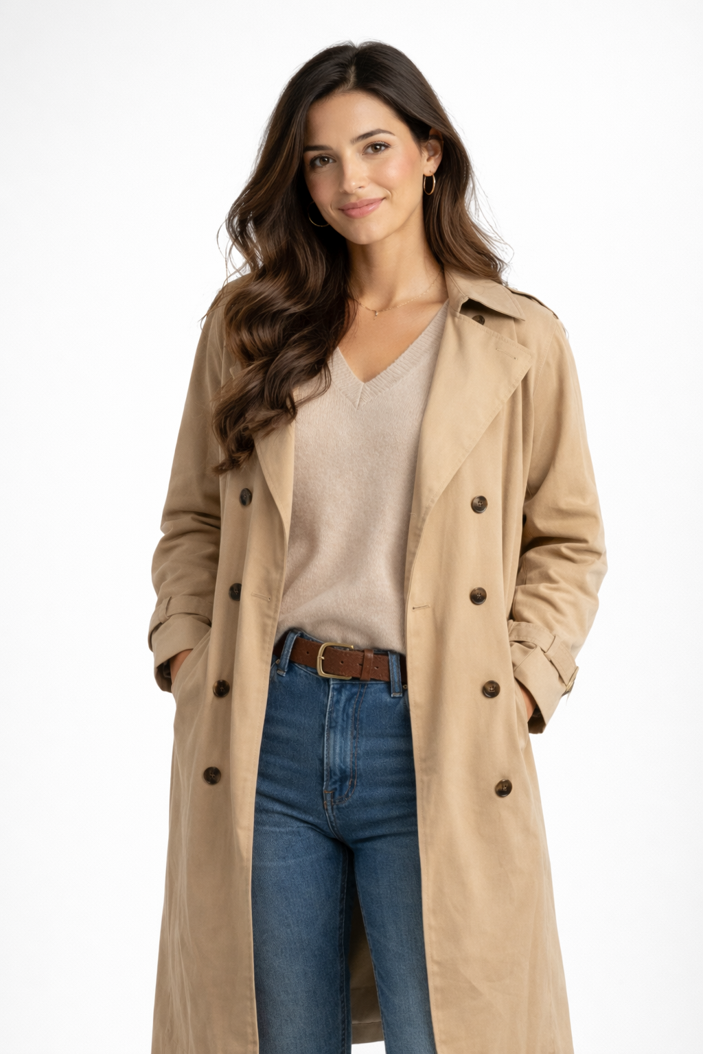 Trench Clásico Camel – Elegancia Atemporal para el Día a Día | Isabel Herrera