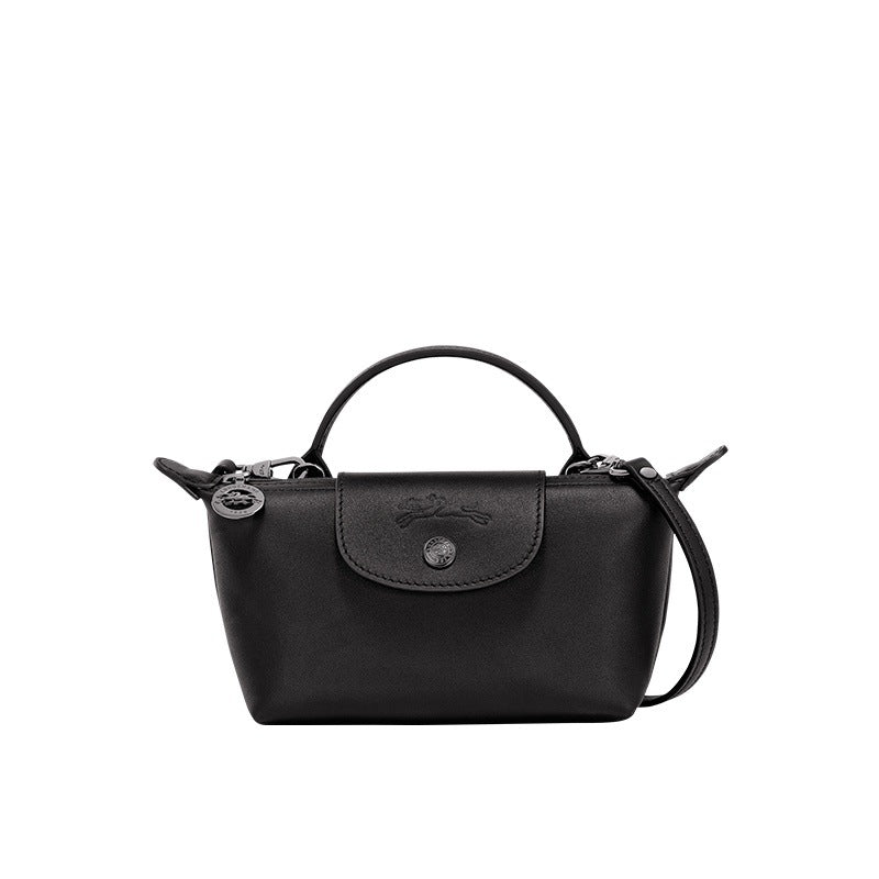 MINI BOLSO DE PIEL LONGCHAMT | NEGRO