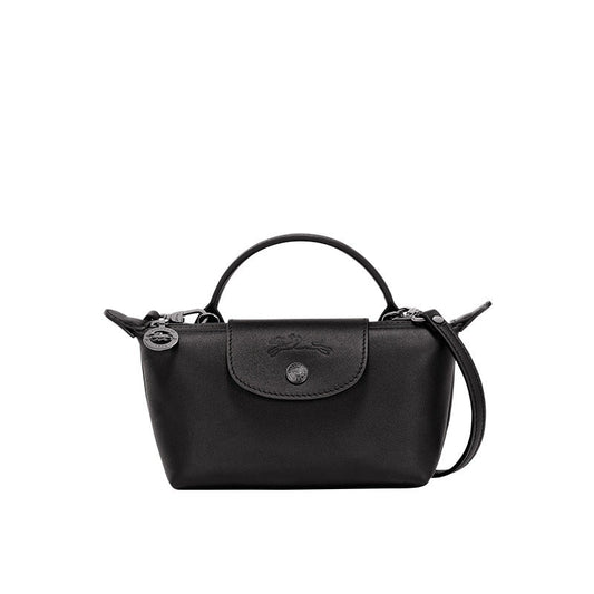 MINI BOLSO DE PIEL LONGCHAMT | NEGRO